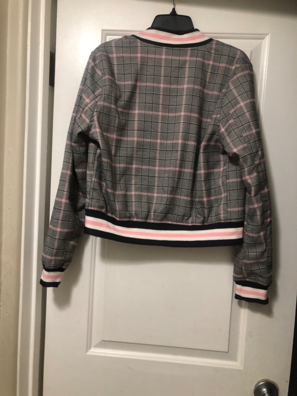 Plaid bomber jacket Charlotte Russe Size M - Picture 5 of 6
